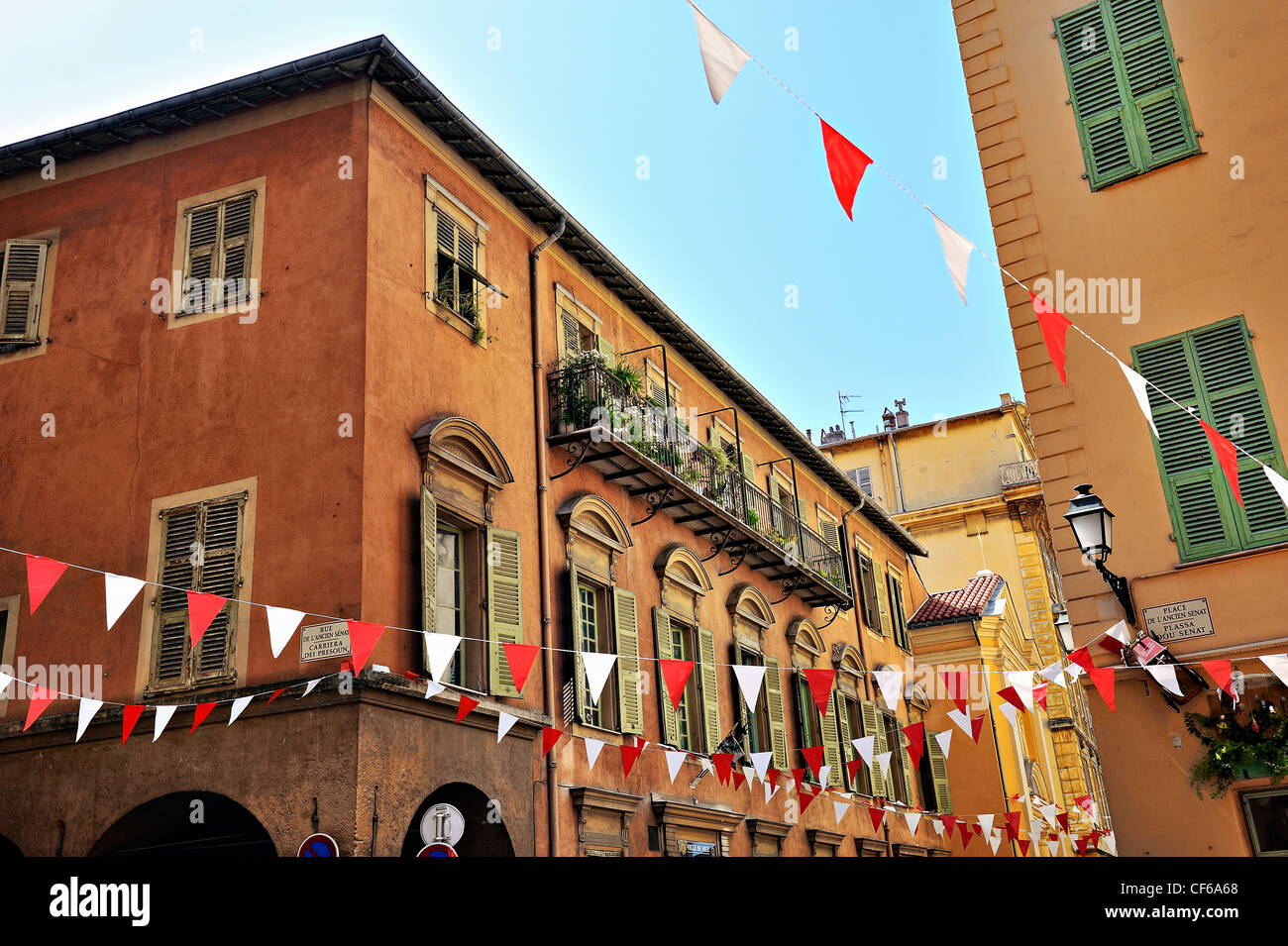 La città vecchia, Nizza cote d'Azur, in Francia. Foto Stock