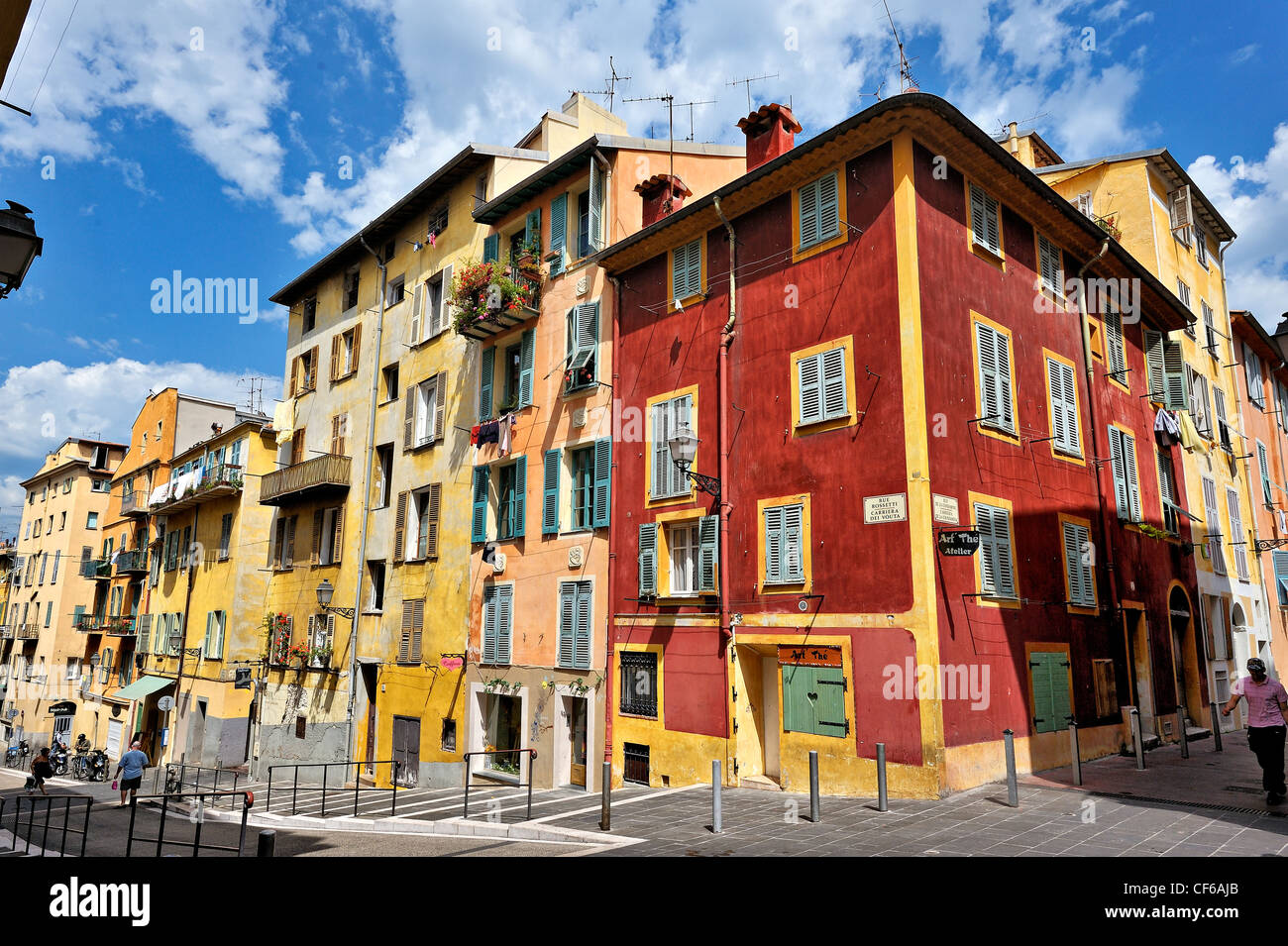 La città vecchia, Nizza cote d'Azur, in Francia. Foto Stock
