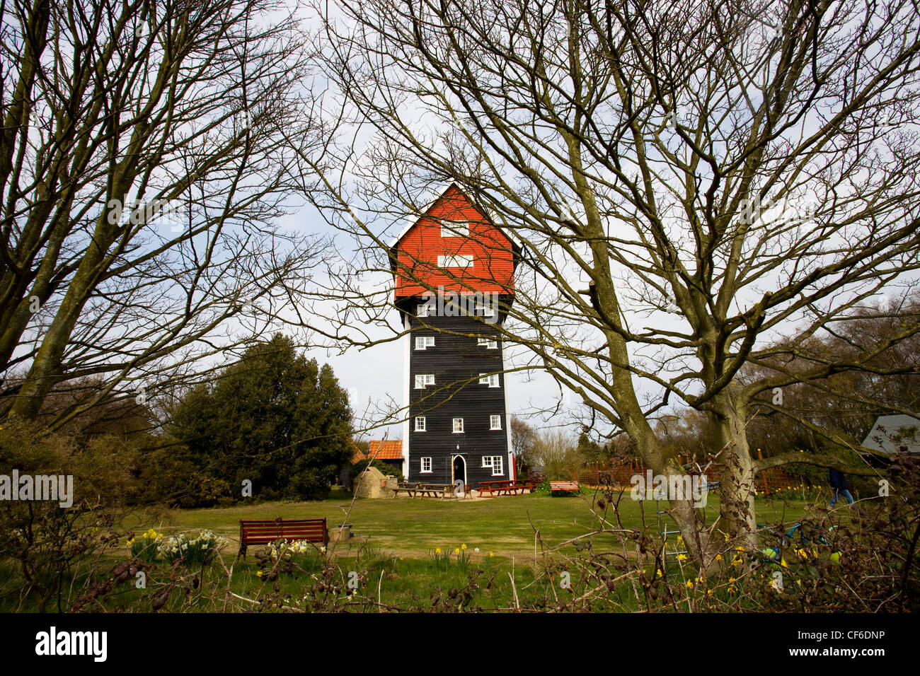 La casa di nuvole, originariamente costruito come una torre di acqua nel 1923 per la fornitura di acqua per Thorpeness village. Foto Stock