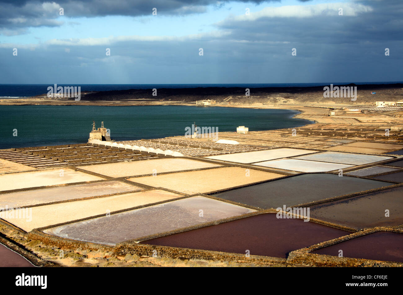 Salinas de Janubio - Lanzarote isole Canarie Foto Stock