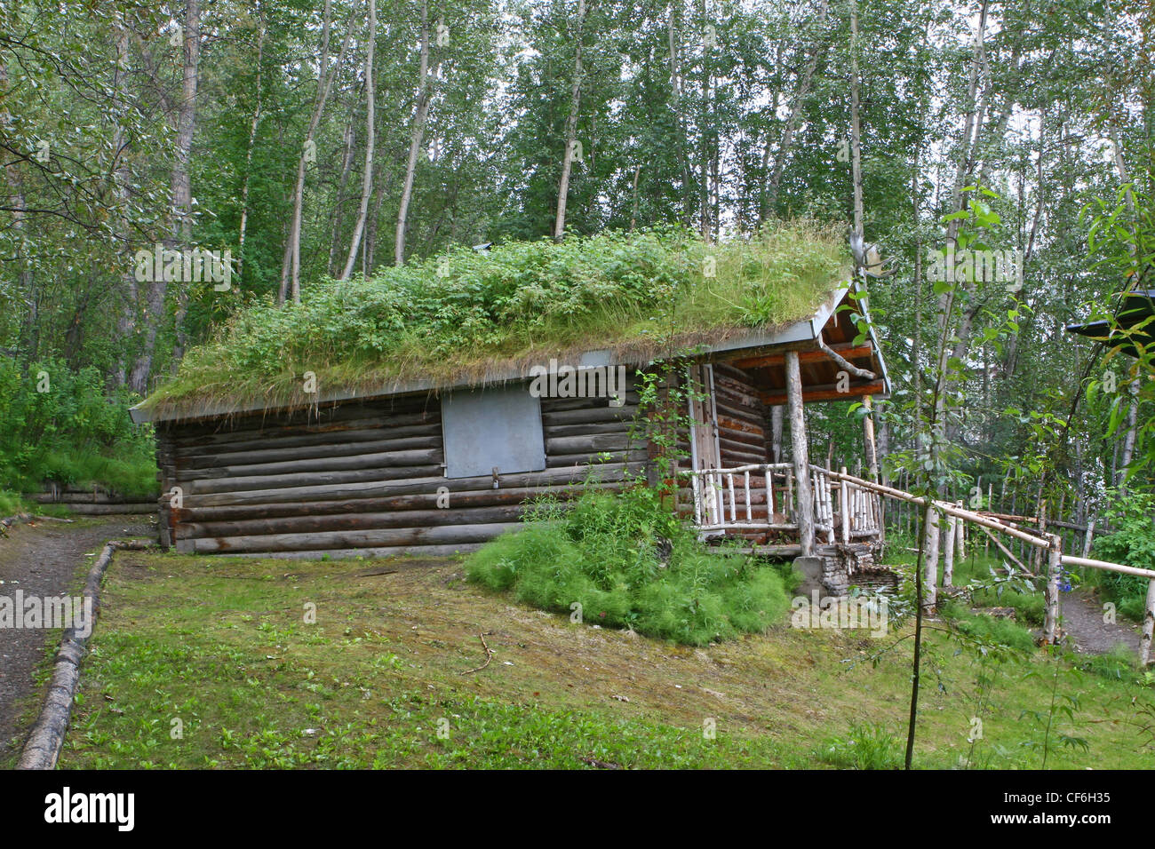 Robert Servizio registro della casa di Dawson City, Yukon, Canada Foto Stock