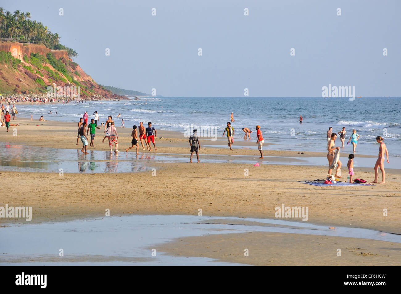 Spiaggia di Varkala Foto Stock