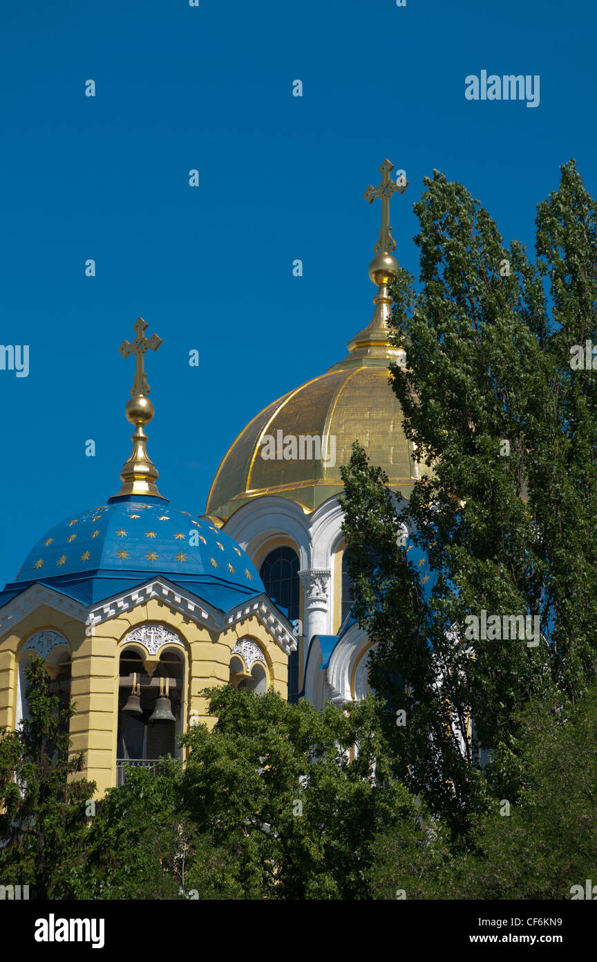 San Volodymyr Duomo, a Kiev, in Ucraina, in Europa. Foto Stock