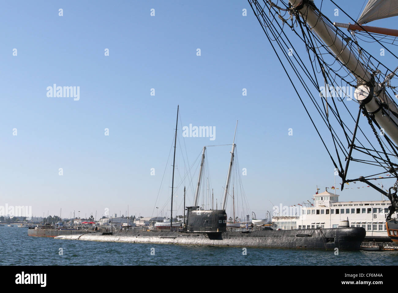 Immagini di San Diego, California, Stati Uniti d'America. sommergibile a san diego harbor . Foto Stock