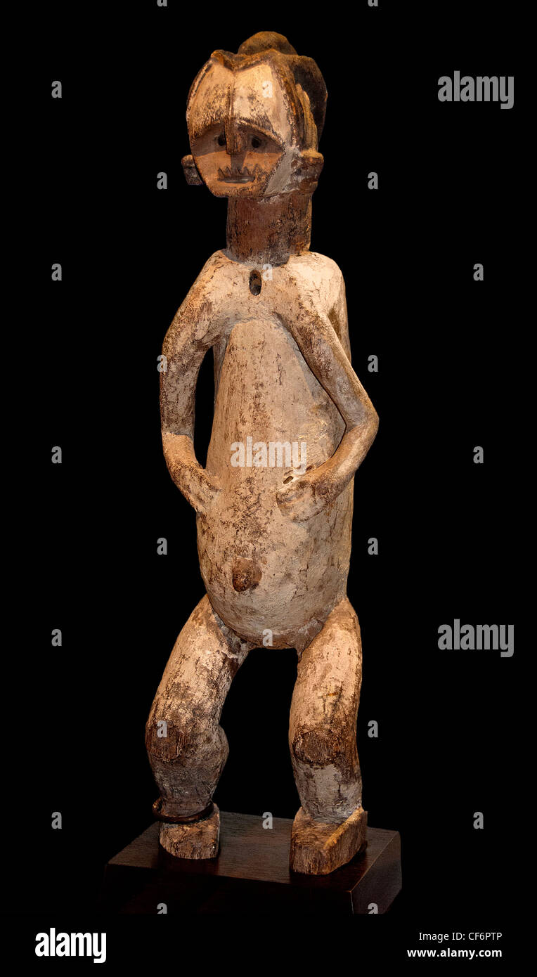 Reliquiario custode figura 19 secolo Gabon Repubblica del Congo AFRICA Foto Stock