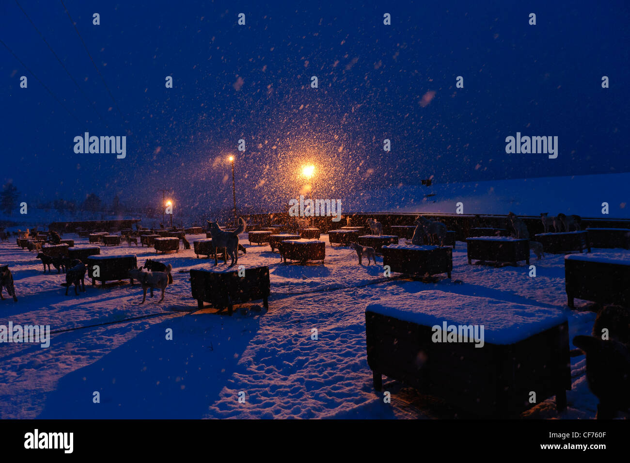 Tromso Inverno tempo Foto Stock