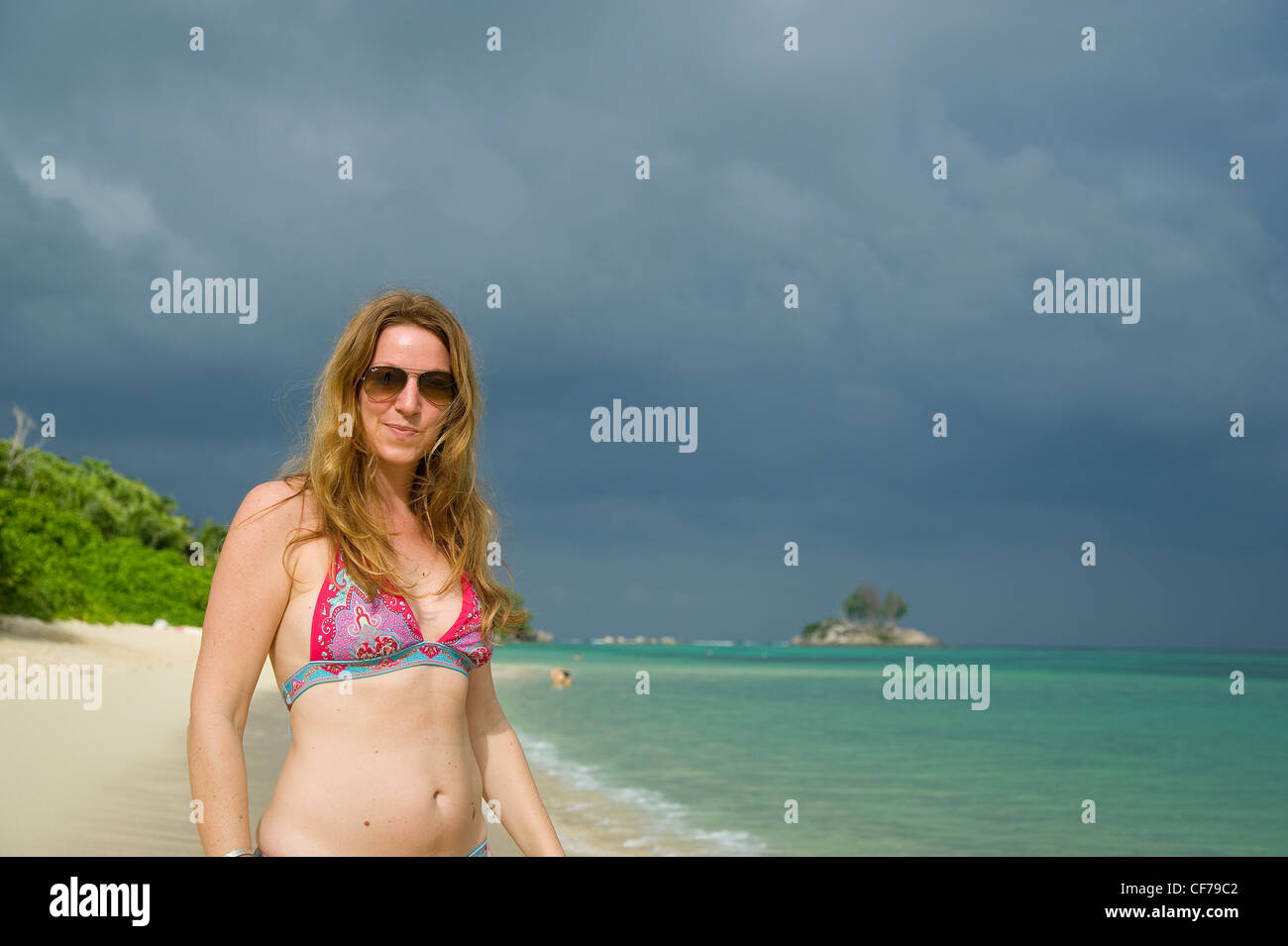 Isola di Mahe, Seychelles, è uno dei la più perfetta vacanza tropicale destinazioni, la natura è semplicemente come il paradiso. Foto Stock