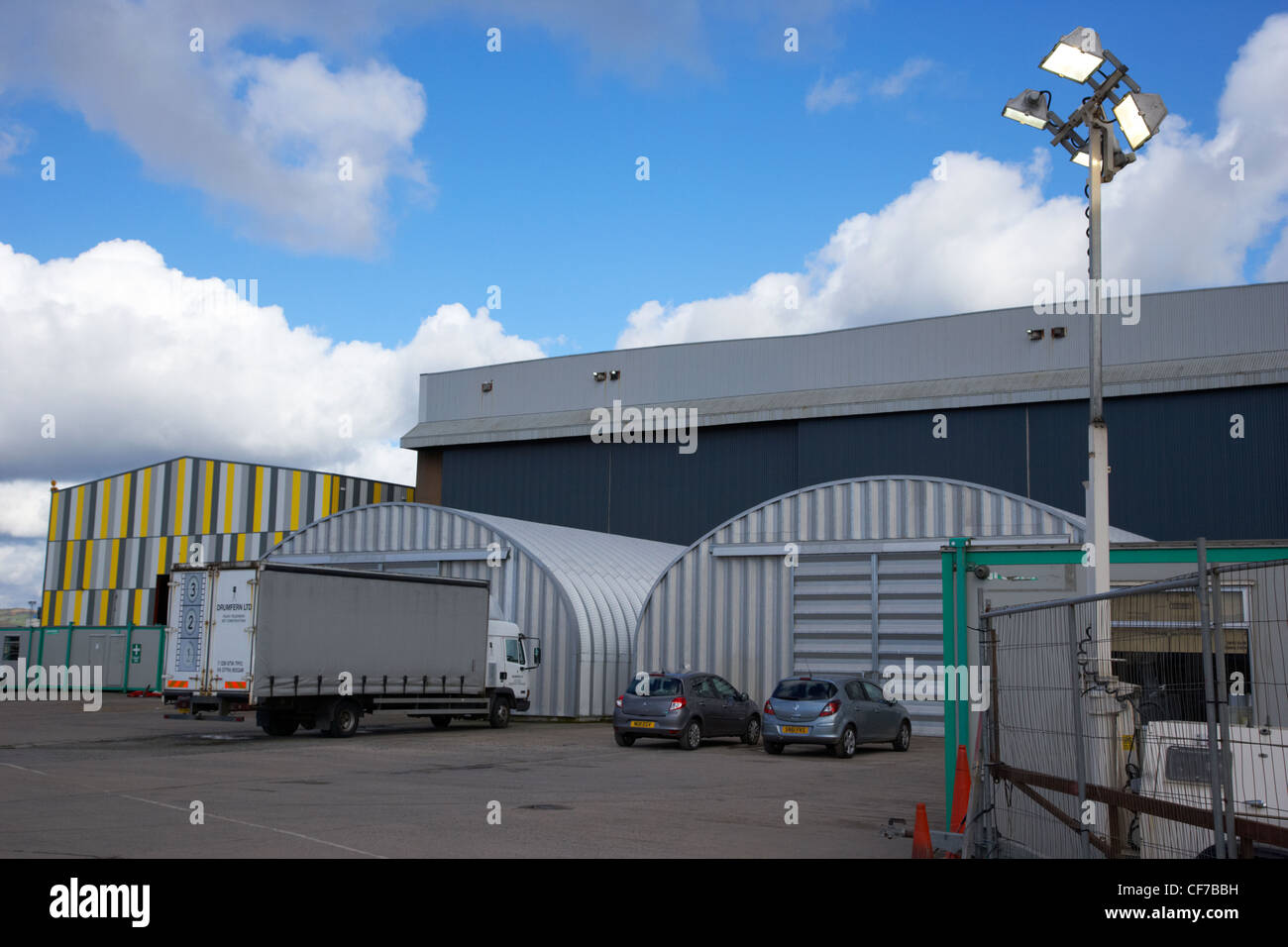 La vernice hall film studios titanic quarter belfast Irlanda del Nord sito di ripresa del gioco di troni Foto Stock