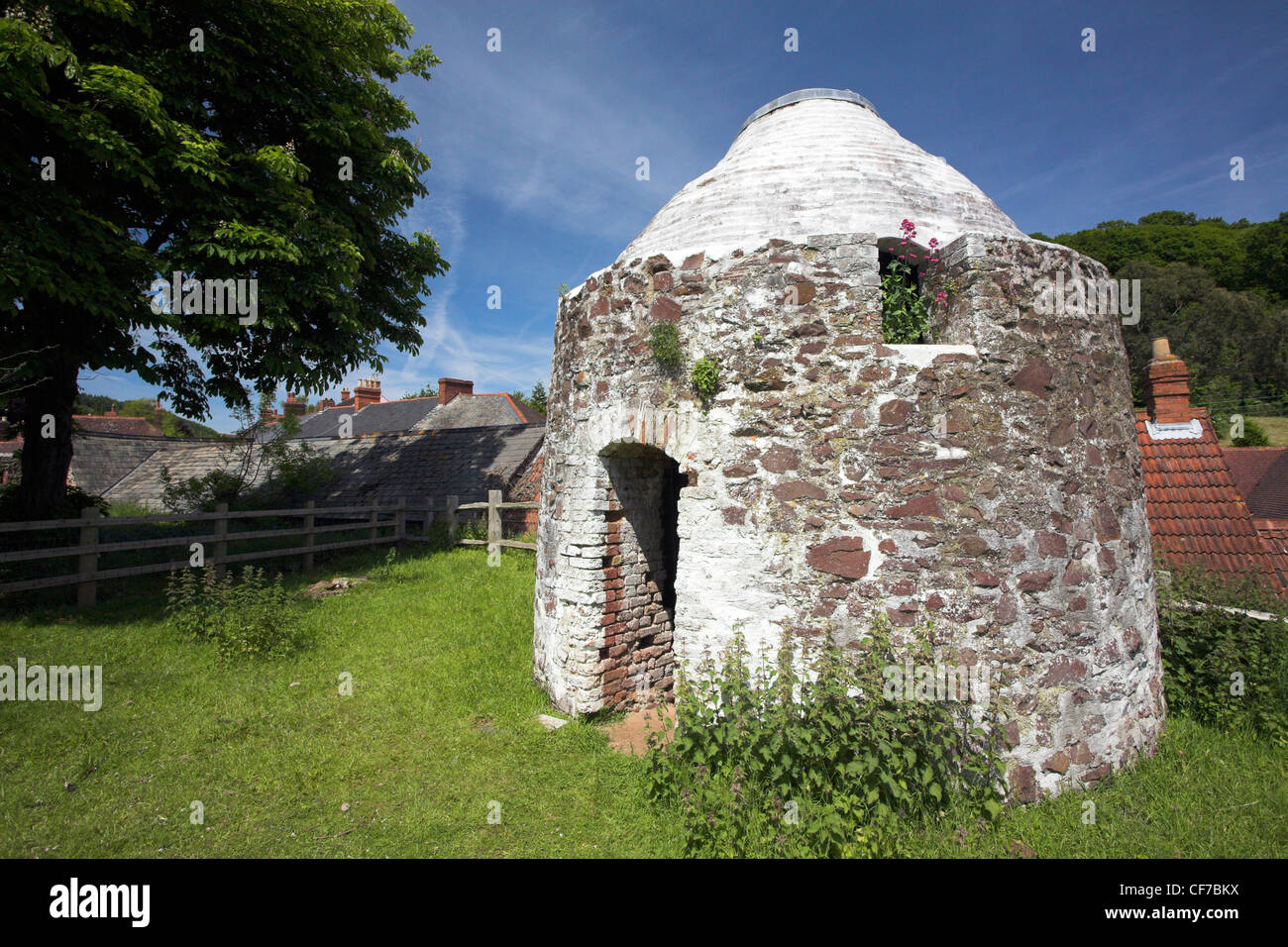 Forno di ceramiche, Dunster, Parco Nazionale di Exmoor, Somerset, Inghilterra Foto Stock