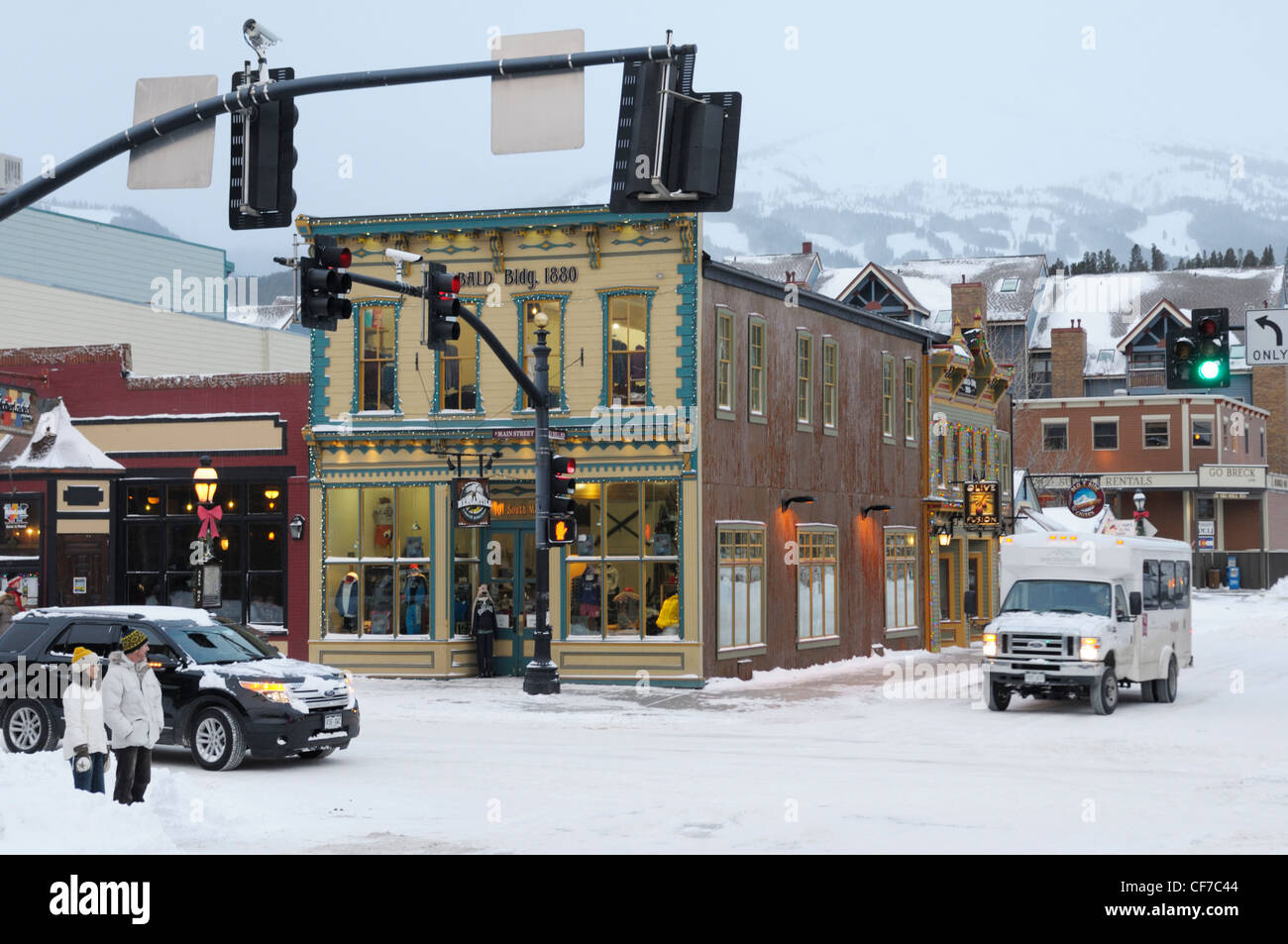 Breckenridge, Colorado, downtown Foto Stock