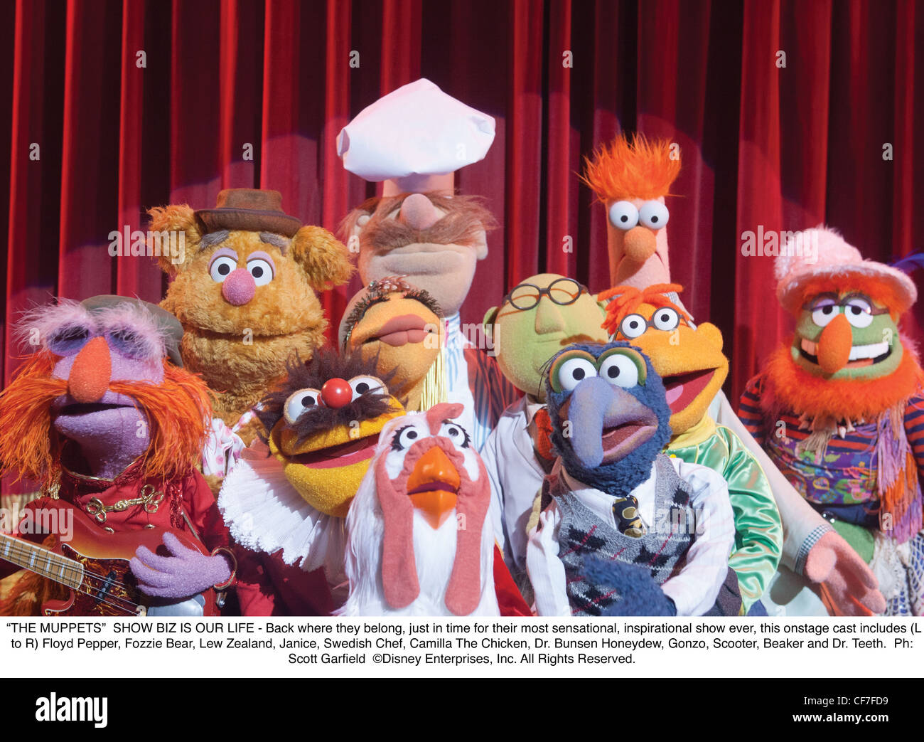 Con l aiuto di tre ventole, i Muppets deve riunirsi per salvare il loro vecchio teatro da un avido magnate dell'olio. Direttore: James Bobin Foto Stock