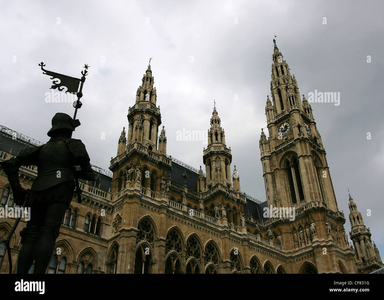 Torre del Municipio. Vienna Austria Foto Stock