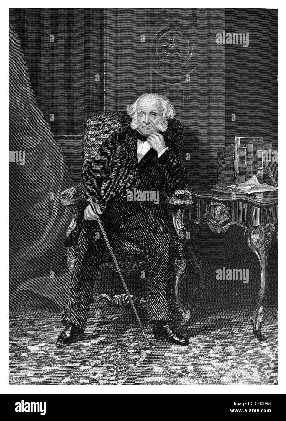 Martin Van Buren partito democratico 1782 al 1862 ottavo Presidente degli Stati Uniti Foto Stock