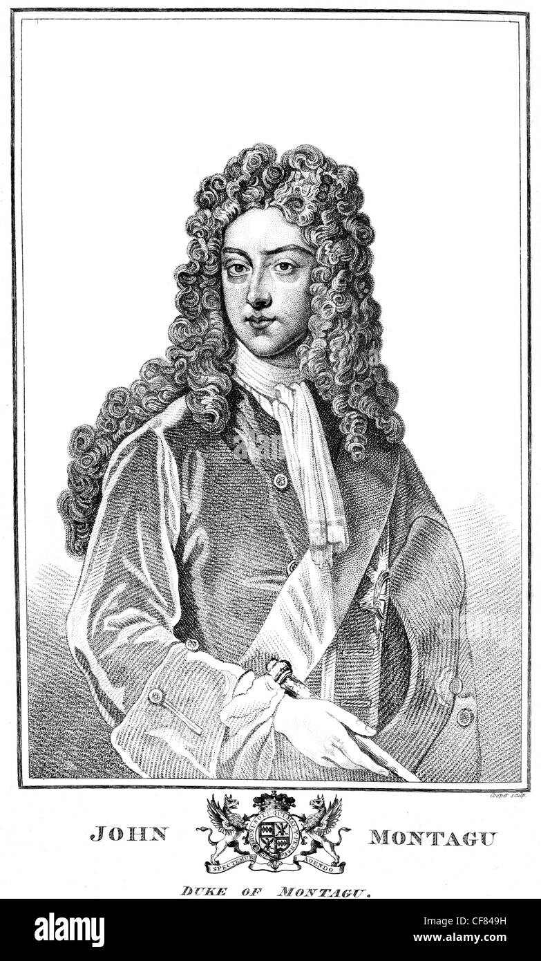 John Montagu secondo duca di Montagu KG KB PC 1690 1749 Visconte Monthermer British peer cavalleria Montagu's Carabinieri Foto Stock
