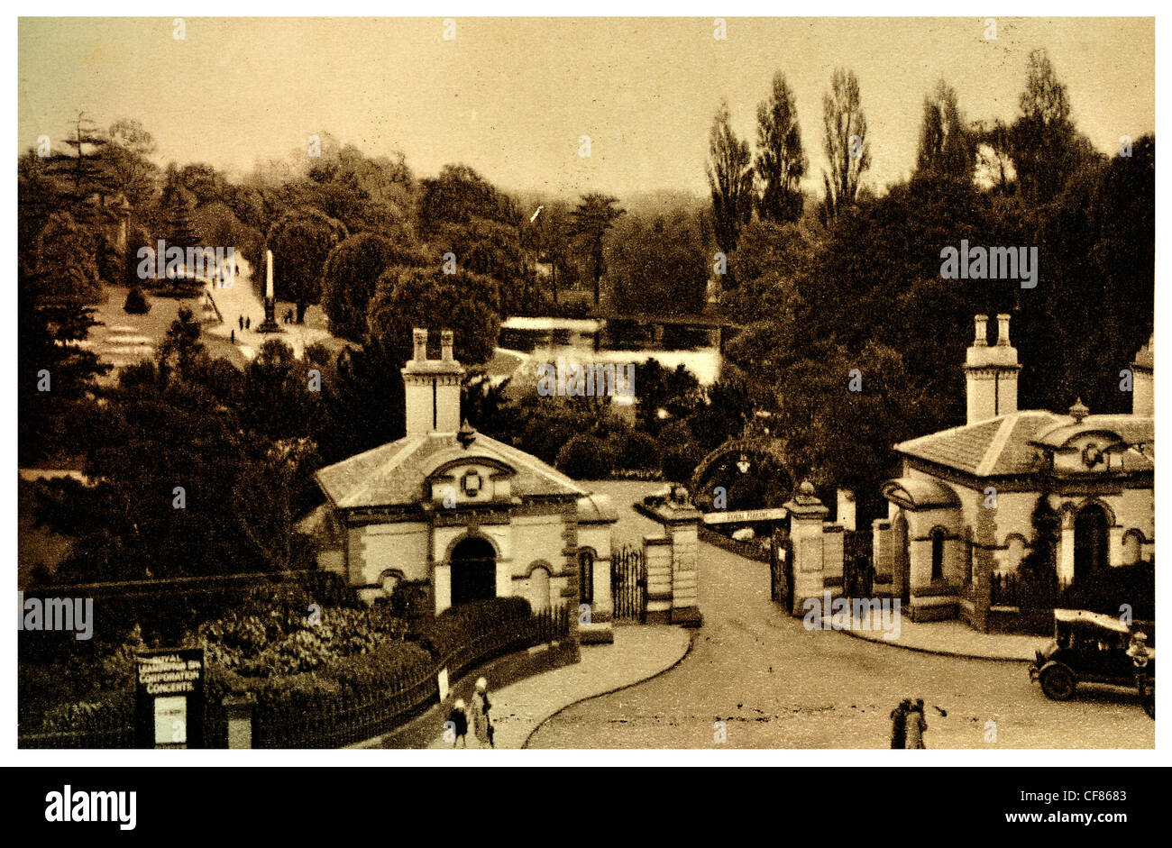 Il Jephson Giardini giardino formale park Leamington Spa Warwickshire attrazione turistica display floreali West Midlands England Regno Unito Foto Stock