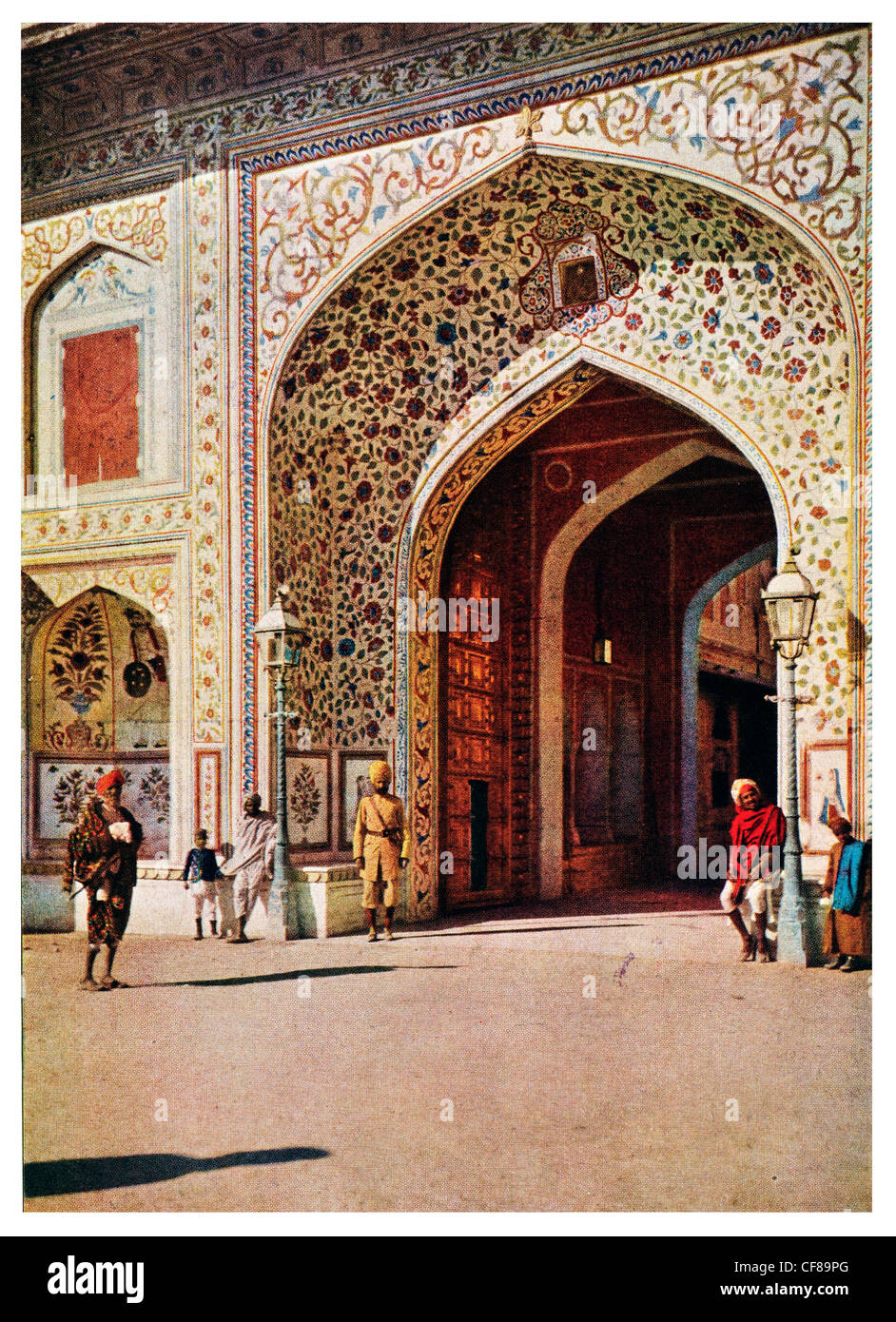 1926 Jaipur Palace secondo ingresso Foto Stock