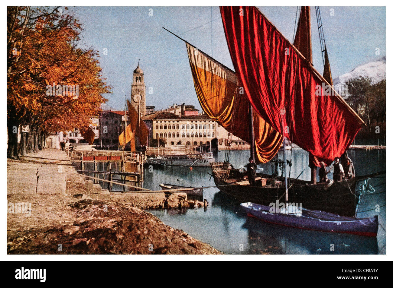 1926 Amalfi seaport Pisa Genova Foto Stock