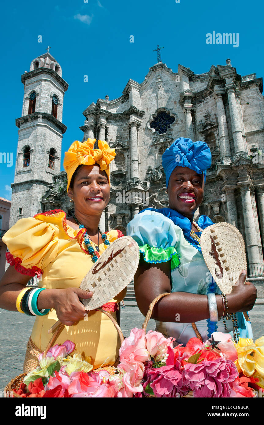 Catedral de la Virgen Maria de la Inmaculada Concepción de la Habana Plaza de la Catedral Havana Cuba Foto Stock