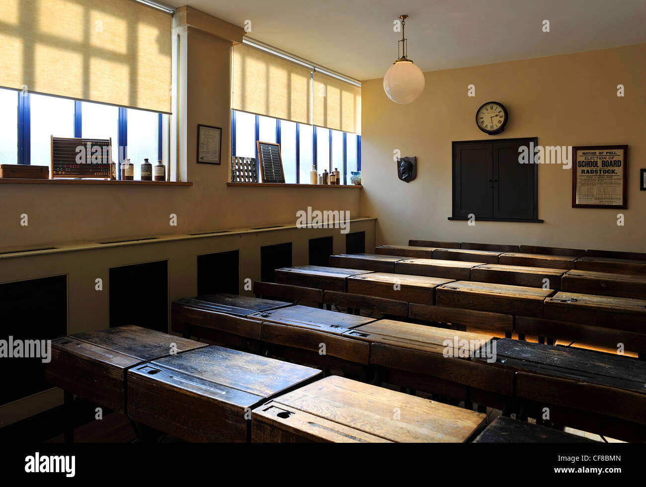 Classe vittoriano da The Radstock Museum di Somerset. Foto Stock