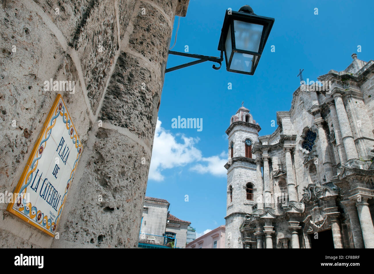Catedral de la Virgen Maria de la Inmaculada Concepción de la Habana Plaza de la Catedral Havana Cuba Foto Stock