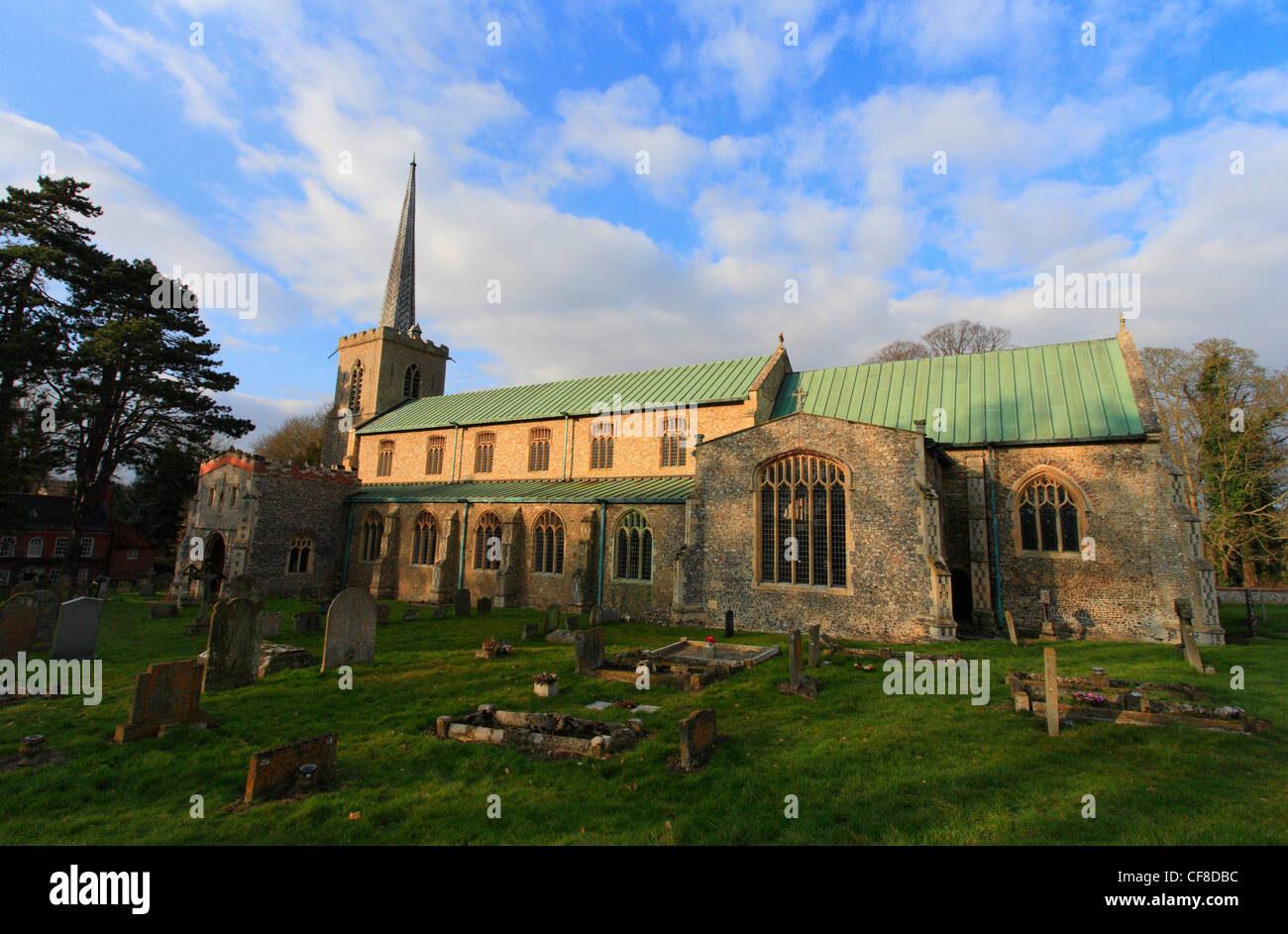 Chiesa di Santa Maria in poco Walsingham in Norfolk. Foto Stock