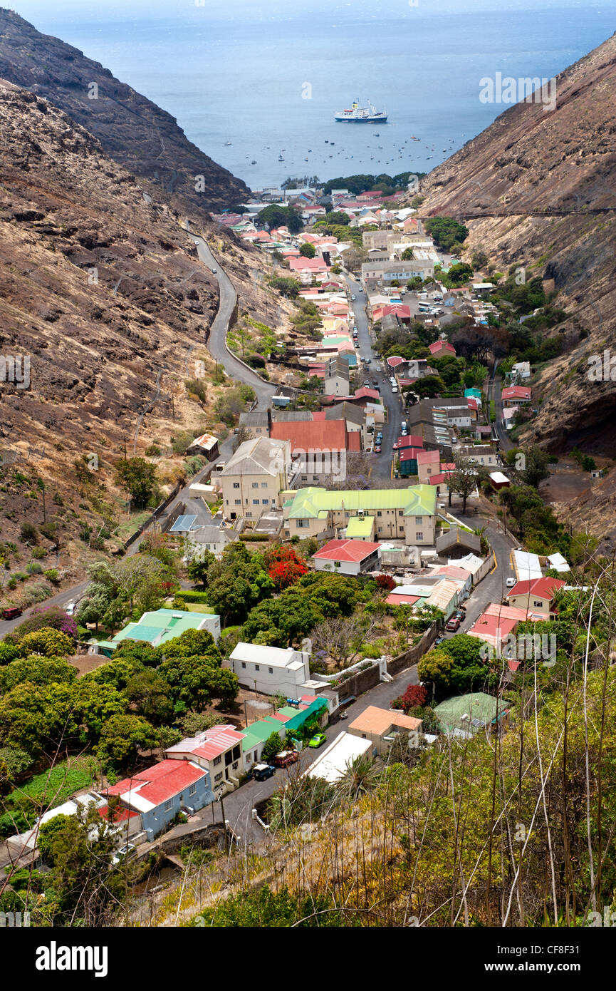 Saint Helena island RMS St Helena ormeggiato a Jamestown Sud Atlantico Foto Stock