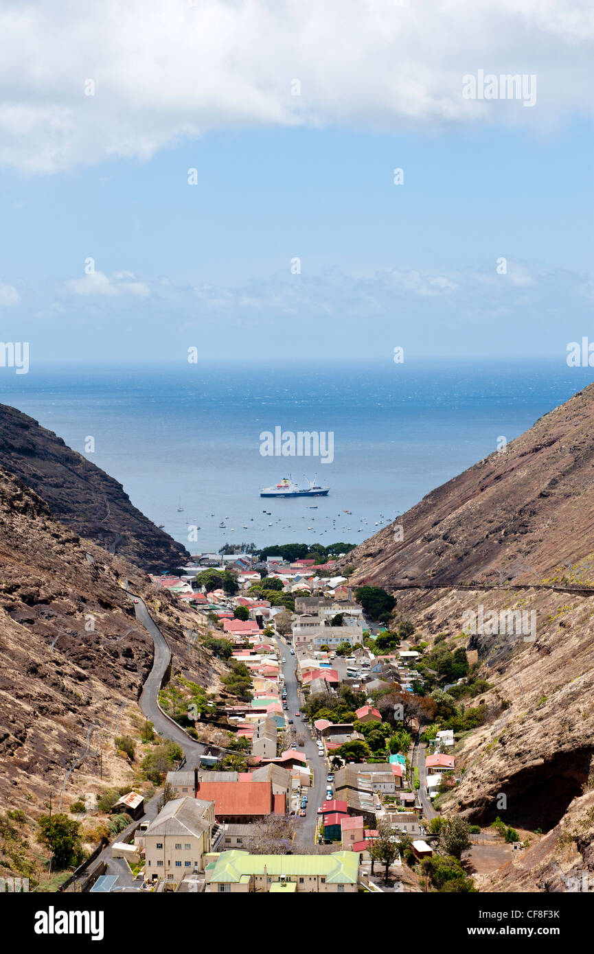 Saint Helena island RMS St Helena ormeggiato a Jamestown Sud Atlantico Foto Stock