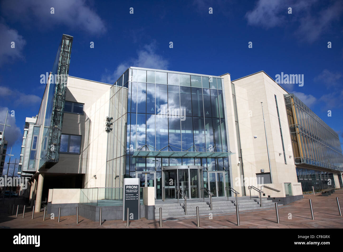 Proni record di pubblico ufficio dell Irlanda del Nord Titanic Quarter Belfast Irlanda del Nord Regno Unito Foto Stock