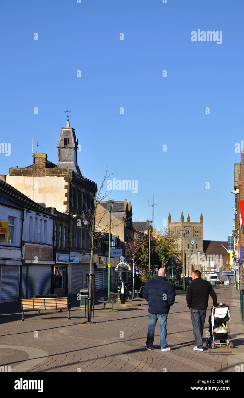 Middle Street, Consett, Co Durham, England, Regno Unito Foto Stock