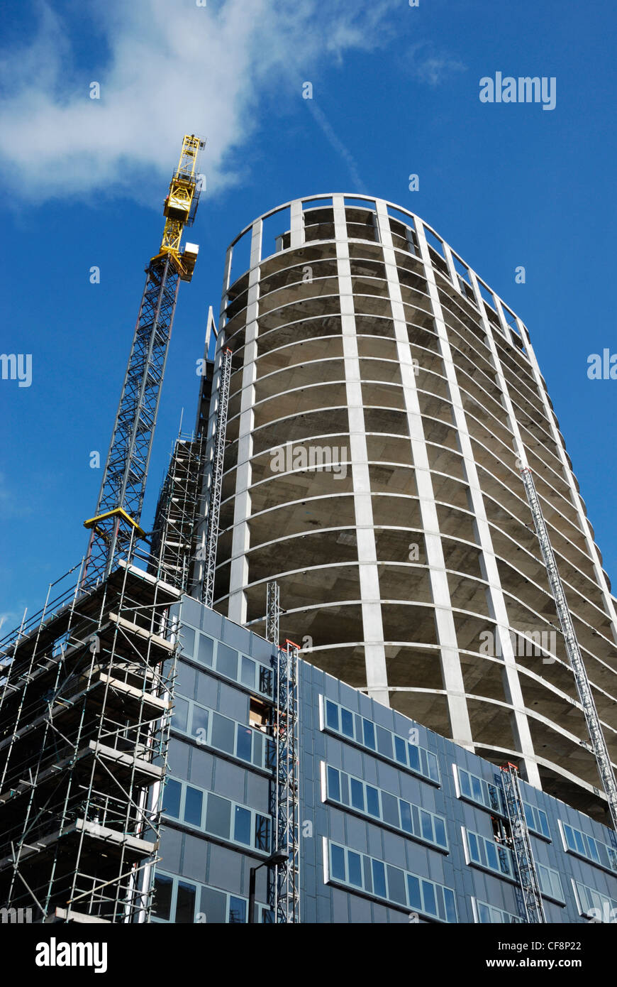 Il nuovo sviluppo in City Road, Londra, Inghilterra Foto Stock