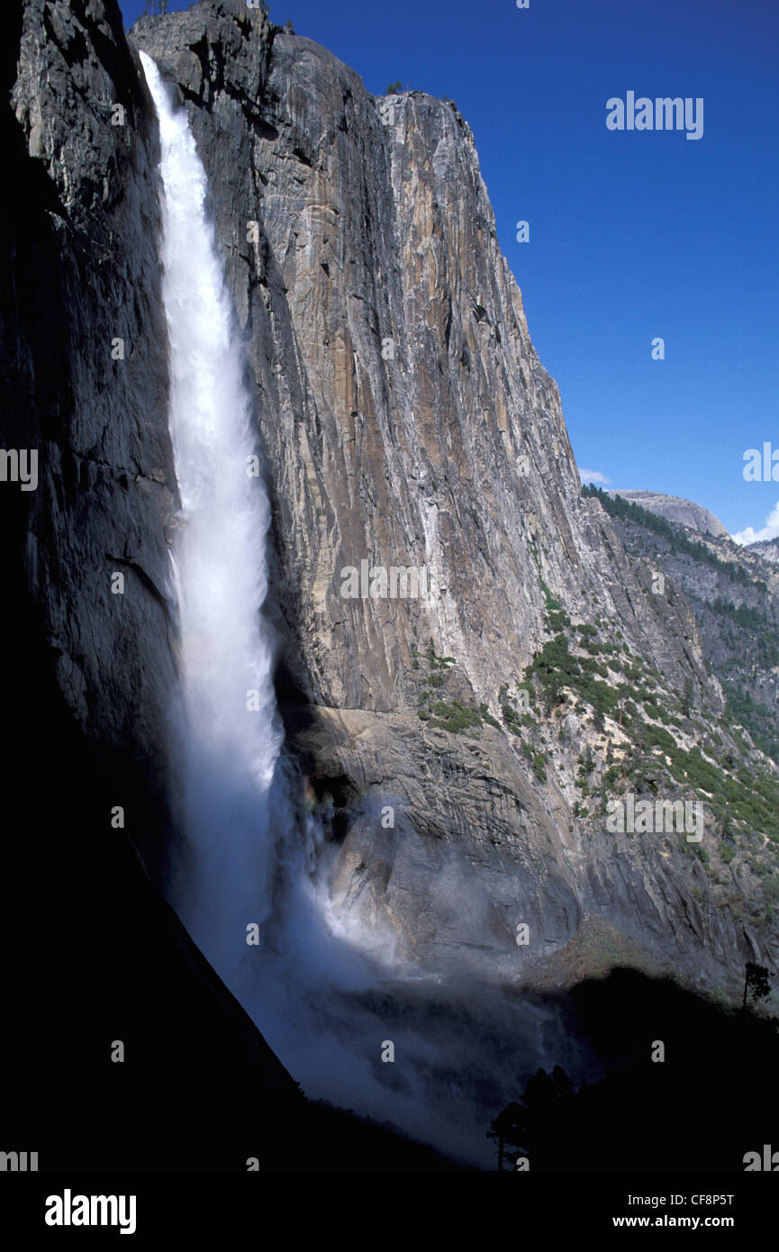 Il parco nazionale di Yosemite Falls, Yosemite, N.P., California, Stati Uniti d'America, Stati Uniti, America, Cascata Yosemite, il Parco Nazionale di Yosemite Valley, si Foto Stock