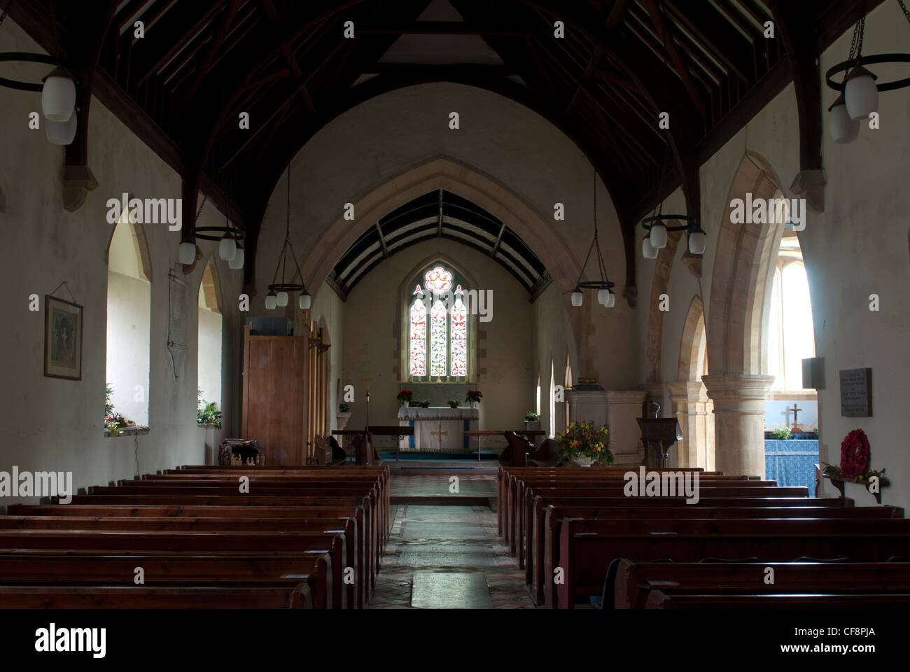 St. Denys Chiesa, Little Compton, Warwickshire, Inghilterra, Regno Unito Foto Stock