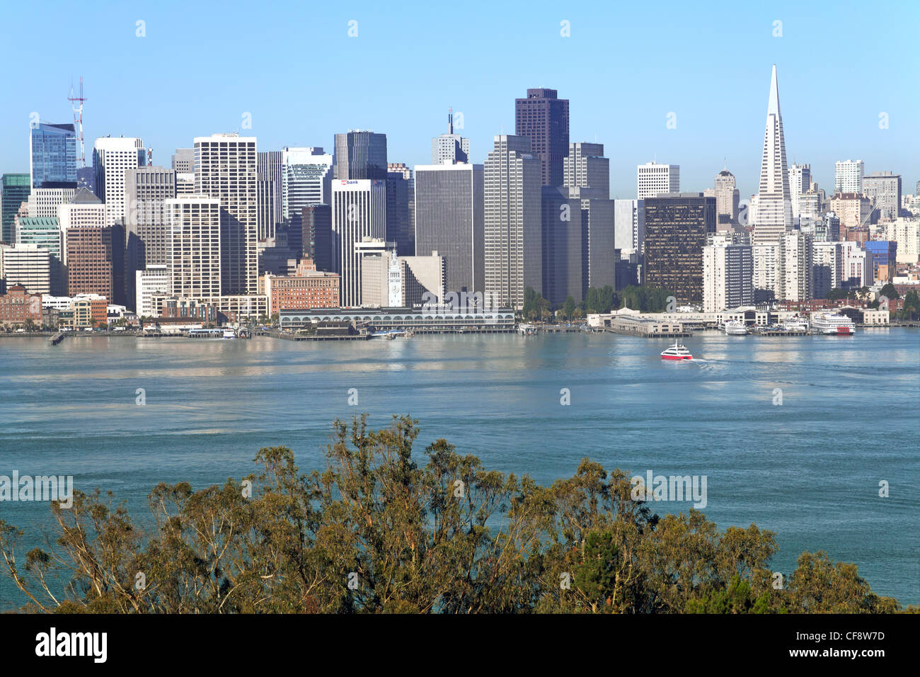 Downtown skyline della città di San Francisco, California, Stati Uniti d'America Foto Stock