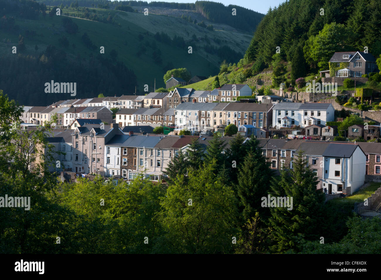 Blaengwnfi era una miniera di carbone villaggio ed è parte della tomaia Afan Valli. Foto Stock