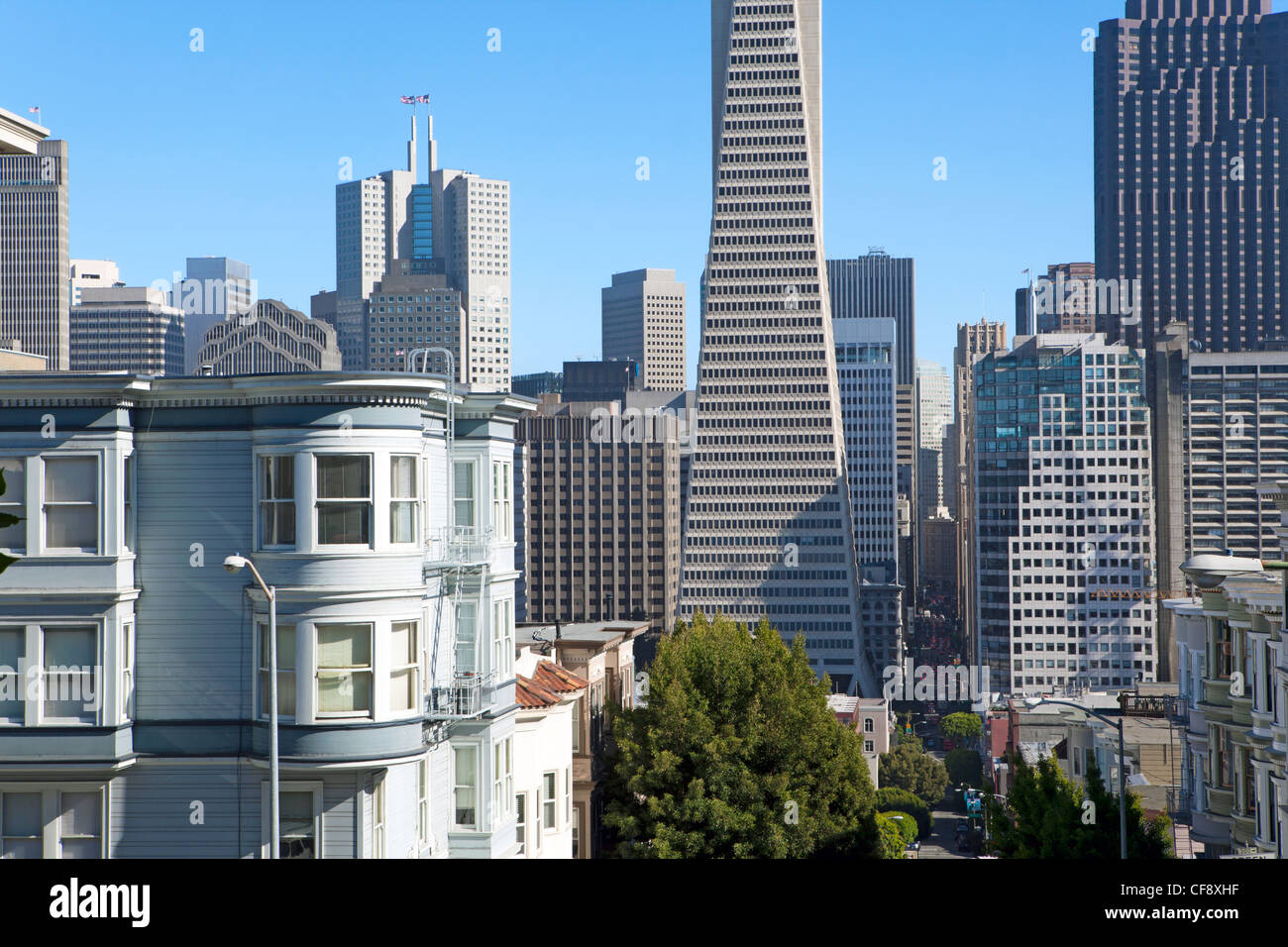 Transamerica Building, San Francisco, California, Stati Uniti d'America Foto Stock