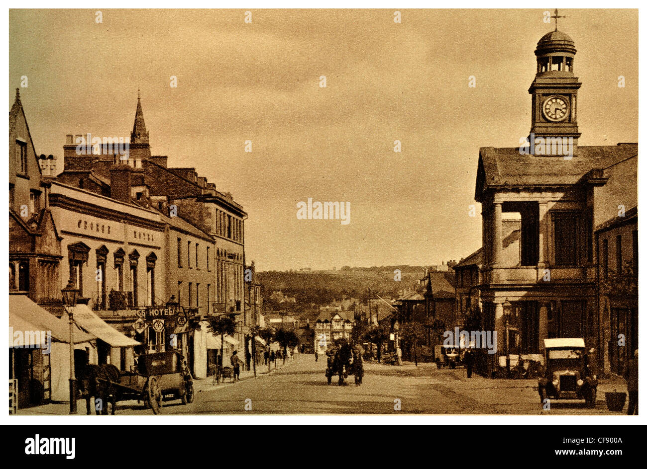 Fore Street Chard Waterloo House Manor Court House Somerset South West England Europa REGNO UNITO TURISMO Foto Stock