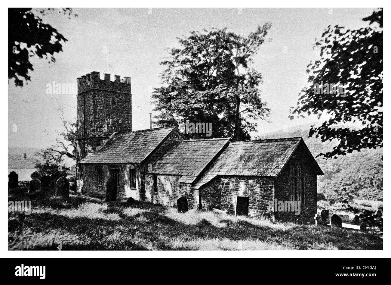 Osono Chiesa cappella Lorna Doone Somerset South West England Europa REGNO UNITO TURISMO Foto Stock