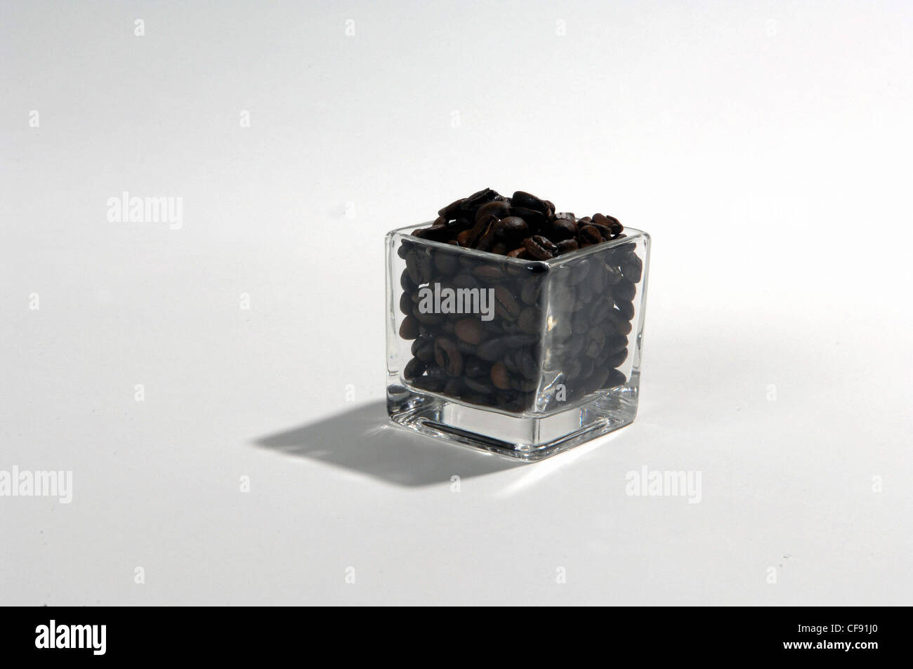 Vetro trasparente, bianco, materiale, commodity, zucchero, mais, grano, caffè, frumento, contenitore in vetro, agricoltura, materiali, co Foto Stock