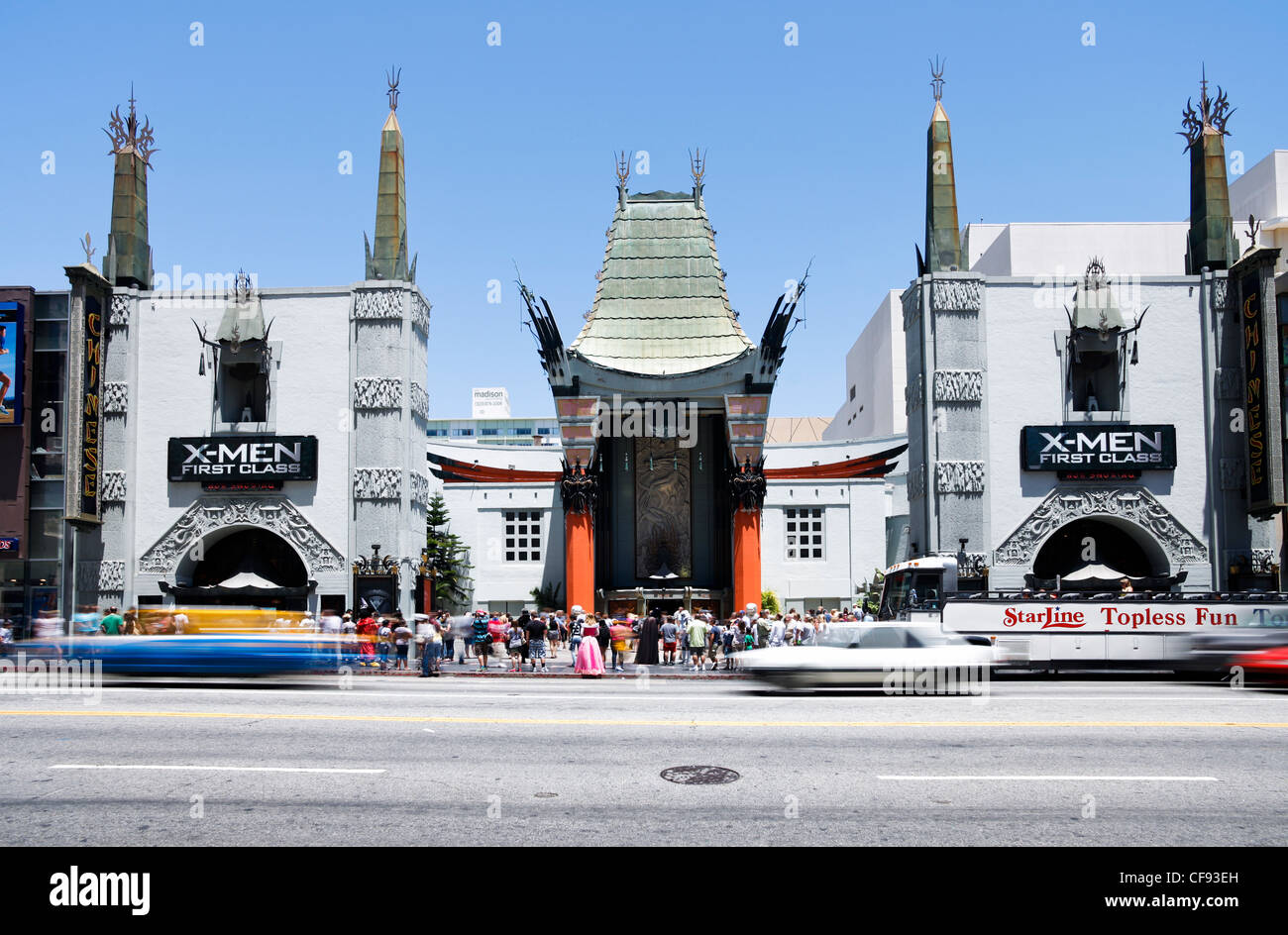 Grauman's Chinese Theater di Hollywood Boulevard, Hollywood, Los Angeles, California, Stati Uniti d'America Foto Stock
