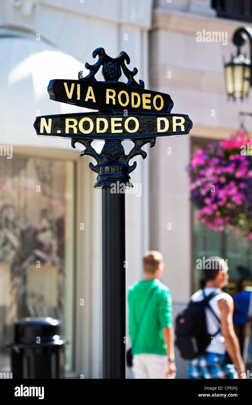 Rodeo Drive, Beverly Hills, Los Angeles, California, Stati Uniti d'America Foto Stock