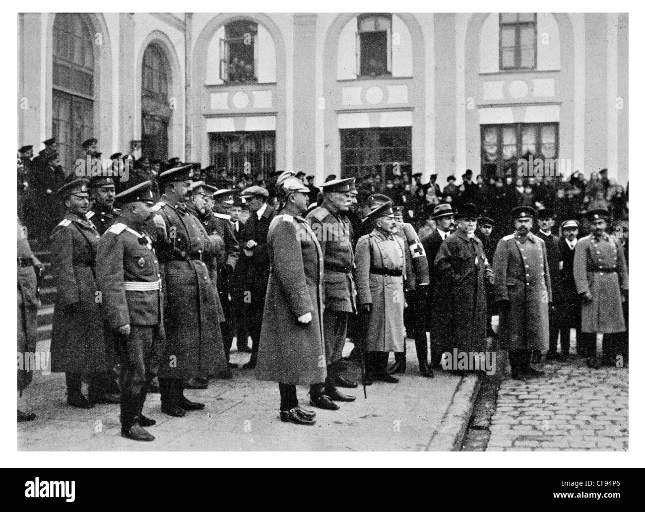 Ascolto di Varsavia al messaggio di ringraziamento dal polacco Tsar Foto Stock