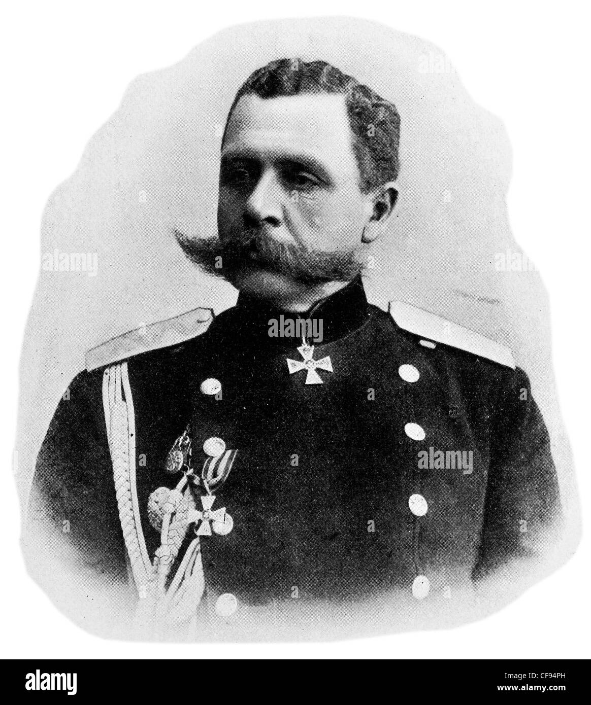 Paul von Rennenkampf (o Pavel Rennenkampf Karlovich) (Russo: Павел Карлович фон Ренненкампф) (17 Aprile 1854 - 1 Aprile 1918) Foto Stock