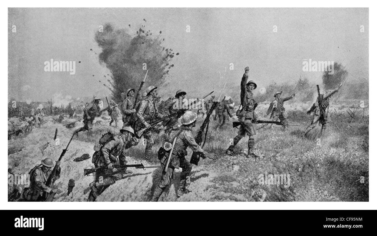 Attacco di Ulster Division 1 luglio 1916 somme Foto Stock