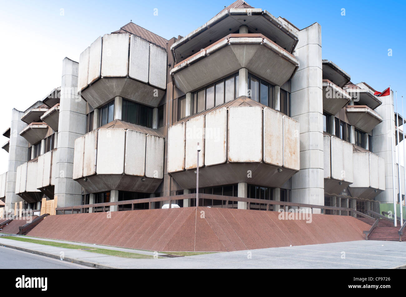 Il vecchio edificio della biblioteca nella Provvidenza è un punto di riferimento storico con collezioni famose del locale storico contenuto. Foto Stock