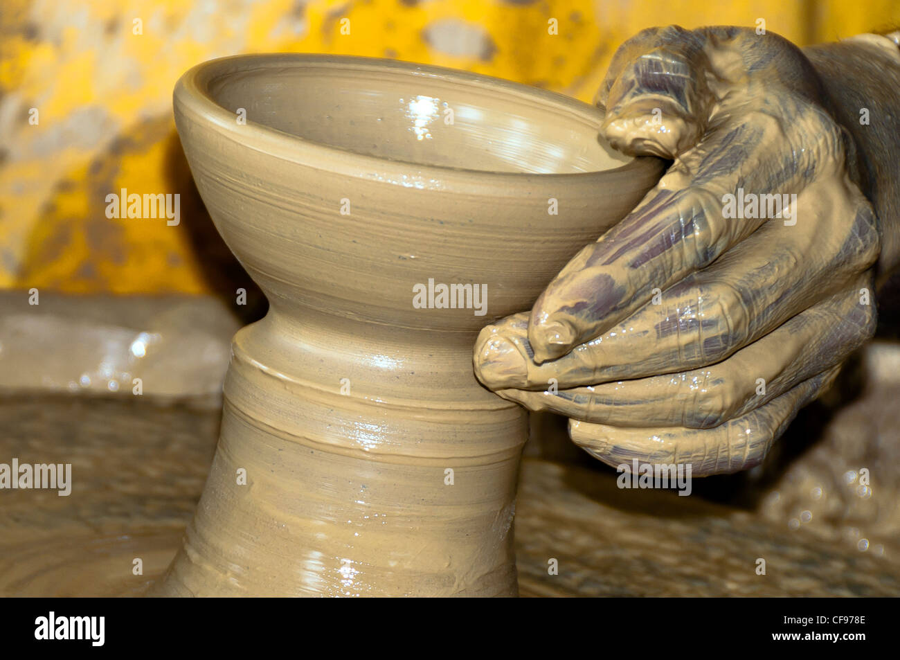 Una ceramica in Chaguanas, il comune più grande e veloce-crescenti città in Trinidad e Tobago. Foto Stock