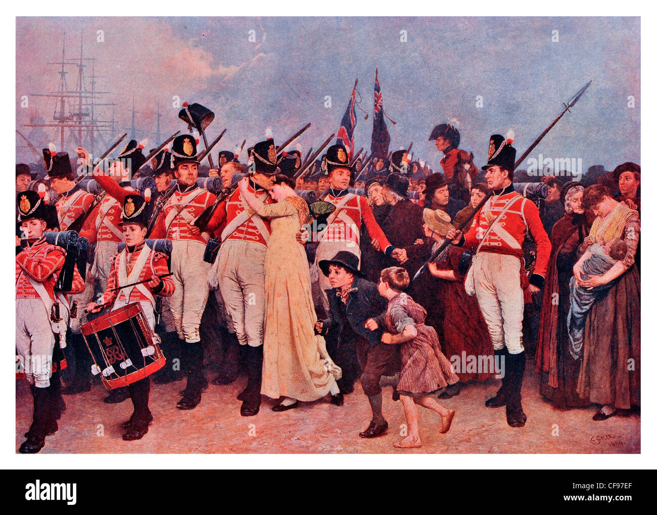 La ragazza che ho lasciato dietro di me da Charles Green Foto Stock