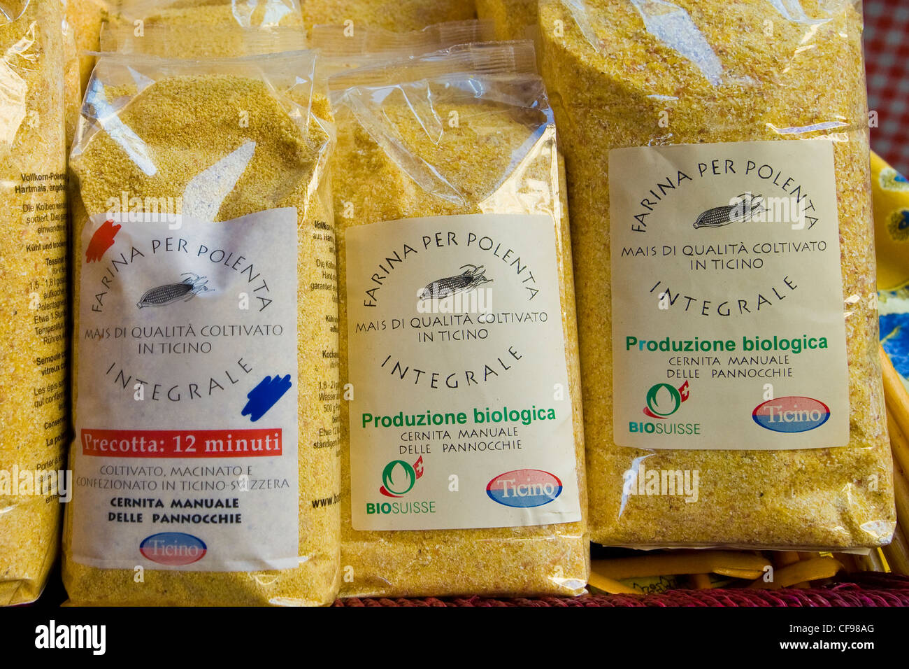 Farina alimenti biologici Foto Stock