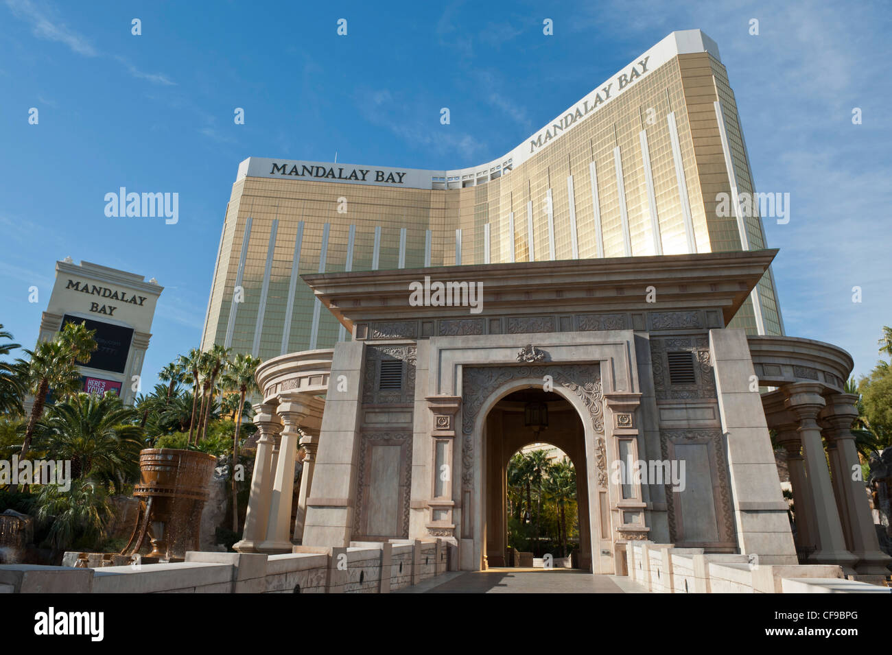 Il Mandalay Bay Hotel, Casino e Resort di Las Vegas, Nevada, STATI UNITI D'AMERICA Foto Stock