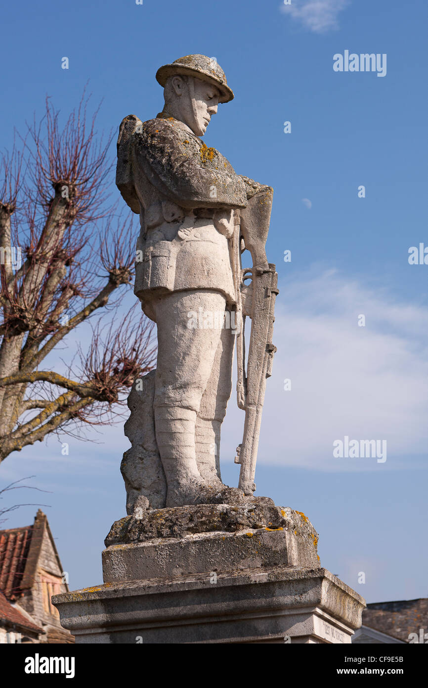 La cova soldato grande memoriale di guerra in Somerton Foto Stock