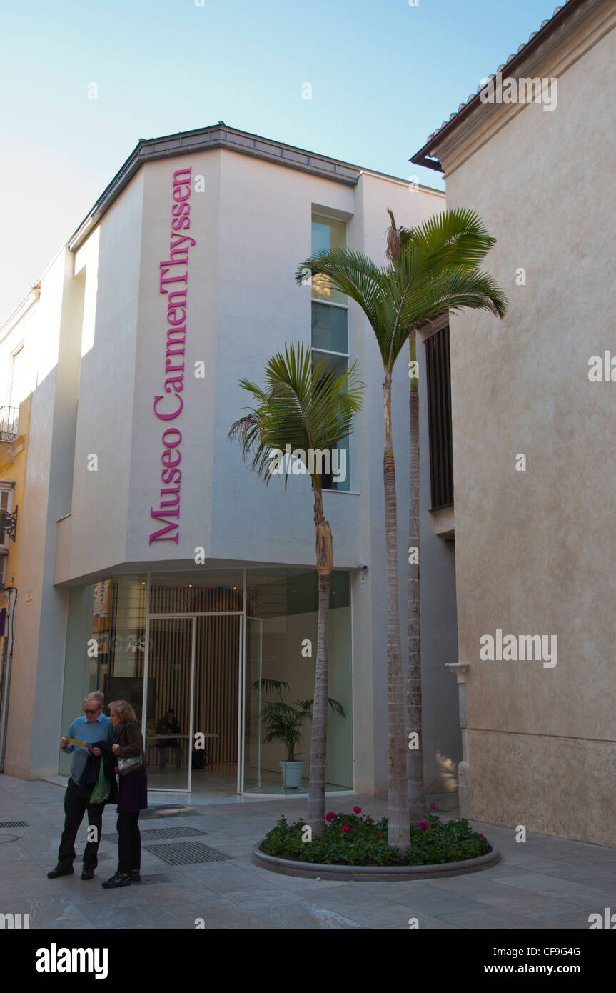 Museo Carmen Thyssen museo (2011) centro historico la città vecchia Malaga Andalusia Spagna Europa Foto Stock